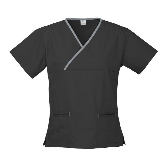 Biz Collection H10722 Ladies Crossover Scrubs Top
