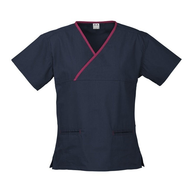 Biz Collection H10722 Ladies Crossover Scrubs Top