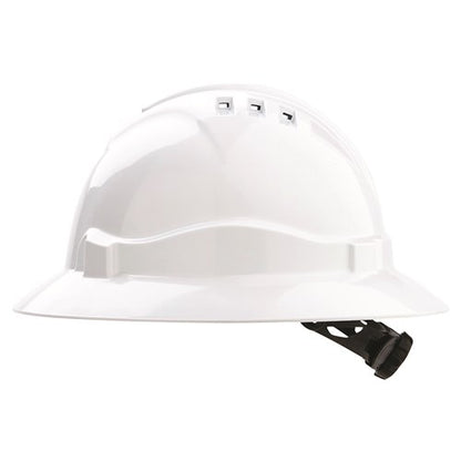 Pro Choice HHV6FB V6 Hard Hat Vented Full Brim Ratchet Harness