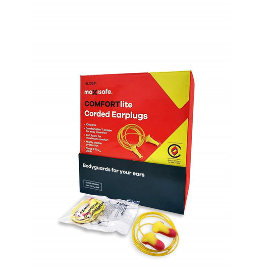 Maxisafe Hlc631 Comfortlite T-shaped Corded Earplugs - Class 5