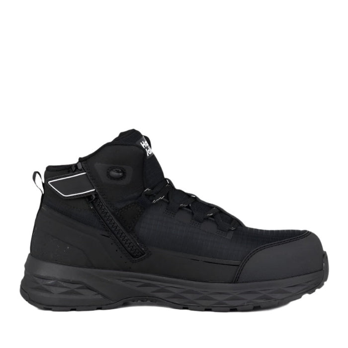 Hard Yakka Y60363 X Range Mid Composite Toe Safety Boots - Black - Side View