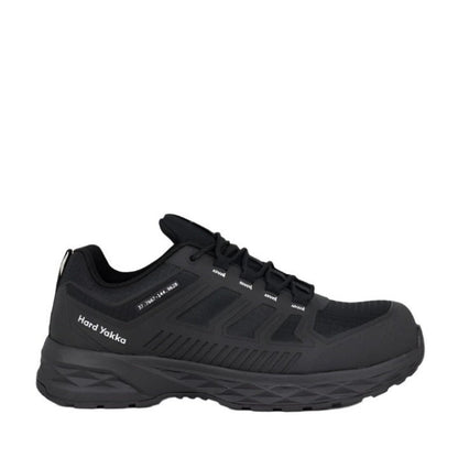 Black atheltic comfort and support Hard Yakka Y60364 X Range Low Composite Toe Safety Shoe side view