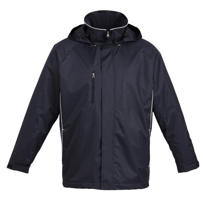 Mens navy and white professional smart windproof water resistant warm Biz Collection J236ML Unisex Core Jacket