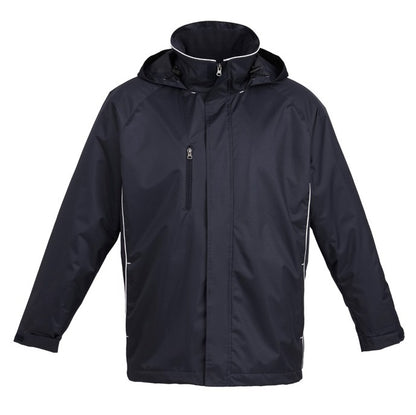 Mens navy and white professional smart windproof water resistant warm Biz Collection J236ML Unisex Core Jacket