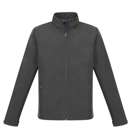 Kids unisex grey zip up windproof comfortable lightweight Biz Collection J740K Apex Kids Softshell Jacket