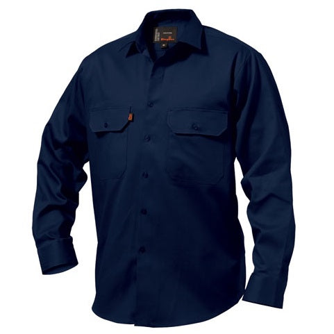 KingGee K04010 Open Front Drill Long Sleeve Shirt