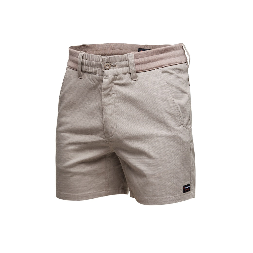 KingGee K17012 Rib Comfort Waist Short Shorts