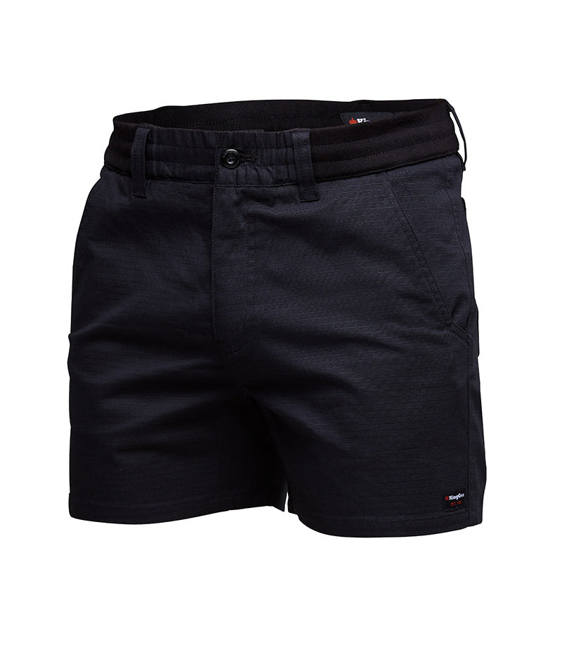 KingGee K17012 Rib Comfort Waist Short Shorts