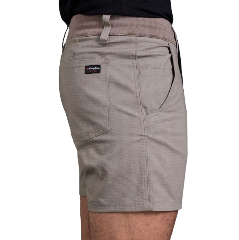 KingGee K17012 Rib Comfort Waist Short Shorts