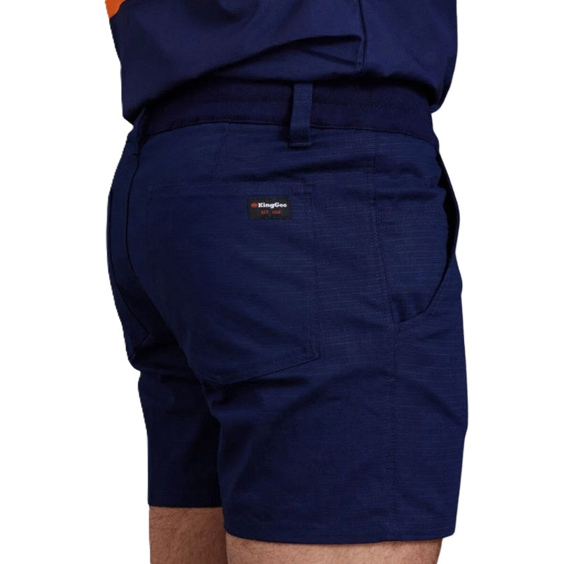 KingGee K17012 Rib Comfort Waist Short Shorts