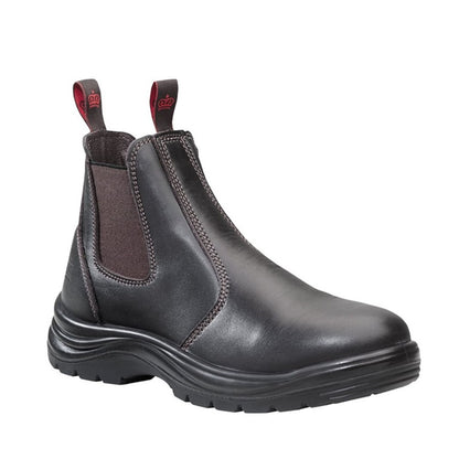 KingGee K25500 Flinders Gusset Safety Boots Claret - Anti static Slip on safety boots