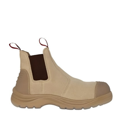 Pull on scuff cap King Gee K25552 Wills Sand Gusset Safety Boots