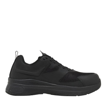 Black sneaker on a white background