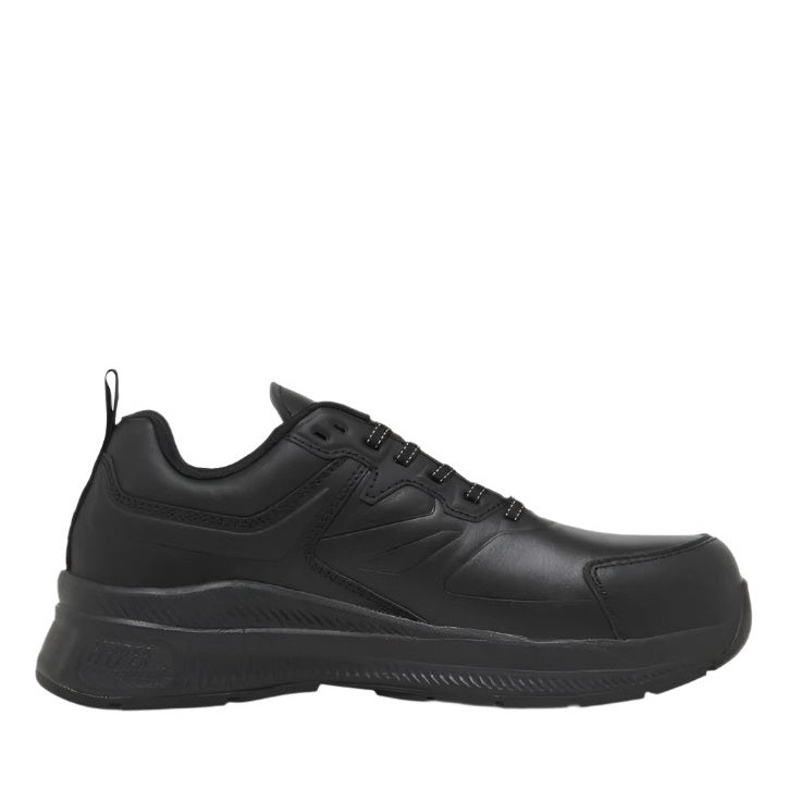 black shoe on white background