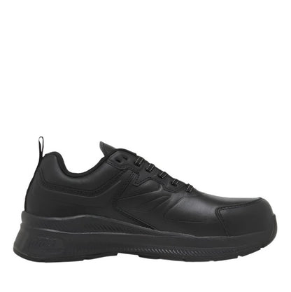 black shoe on white background