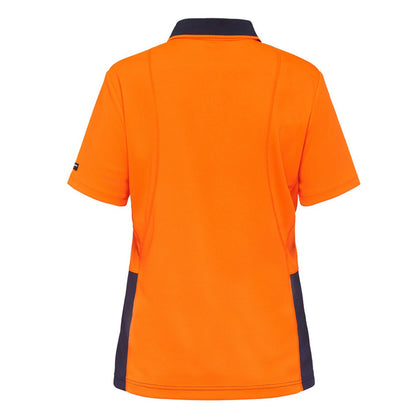 KingGee K44735 Workcool Hyperfreeze HiVis Spliced Polo Short Sleeve