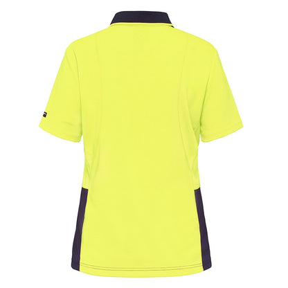 KingGee K44735 Workcool Hyperfreeze HiVis Spliced Polo Short Sleeve