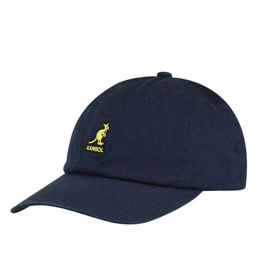 Navy vintage style Kangol K5165HT Washed Baseball Cap