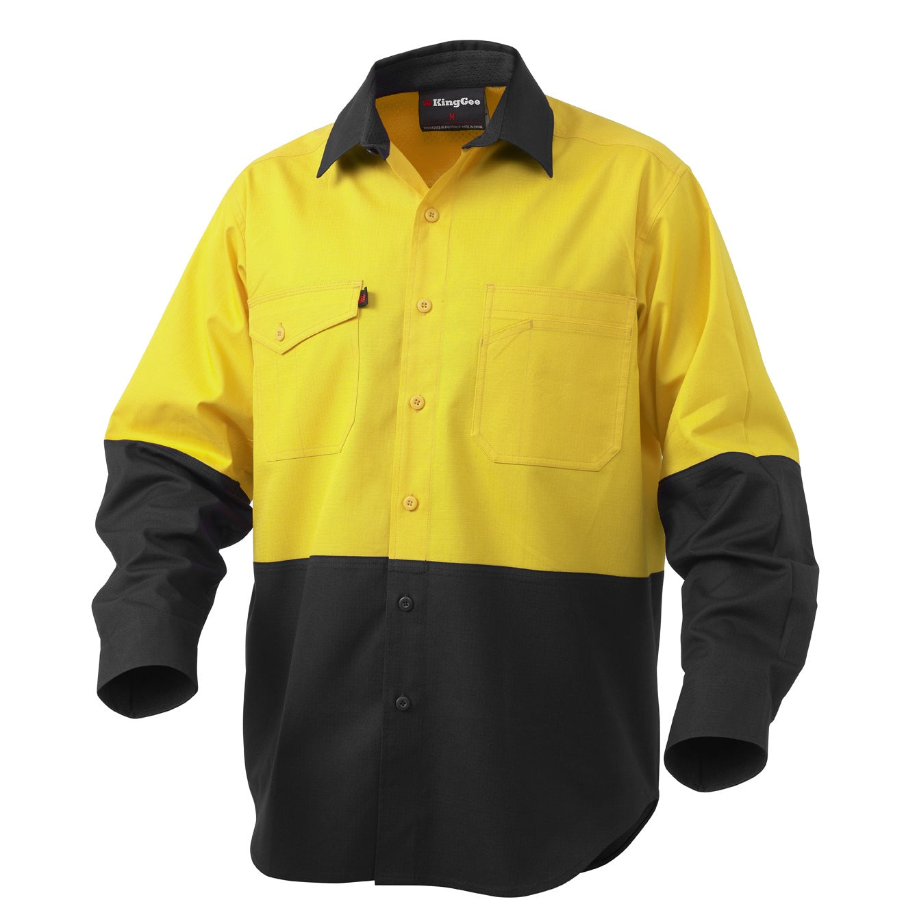 KingGee K54870 Workcool 2 HiVis Reflective Spliced Long Sleeve Shirt