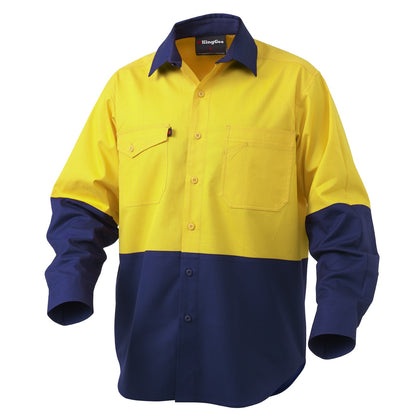 KingGee K54870 Workcool 2 HiVis Reflective Spliced Long Sleeve Shirt