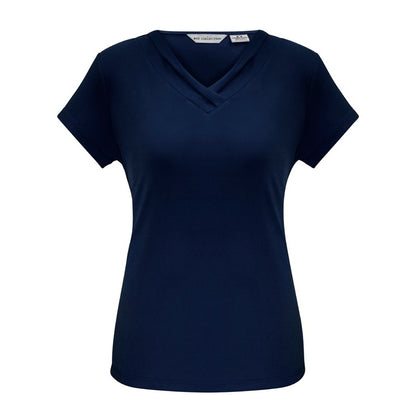 Biz Collection K819LS Lana Ladies V-Neck Short Sleeve Top