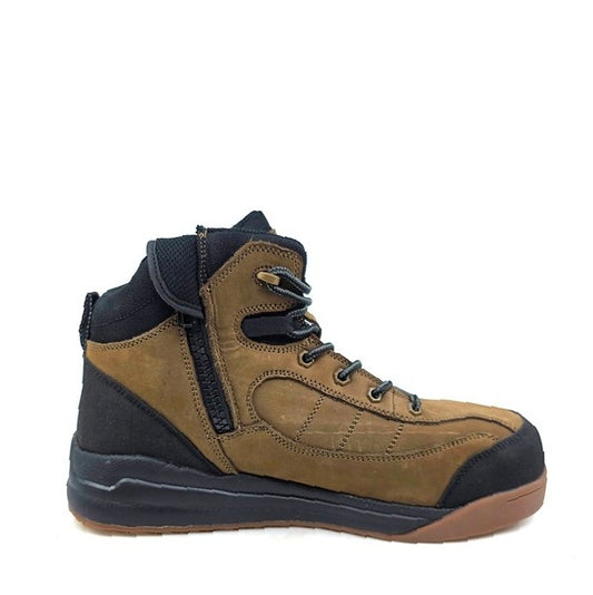 Brown and Black Airport Friendly Colorado CF12348 Kembla Lace-up Safety Shoe