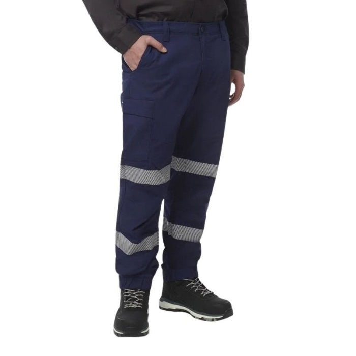 KingGee K53013 Mens Workcool Pro Bio Motion Cuff Pants navy front angled view