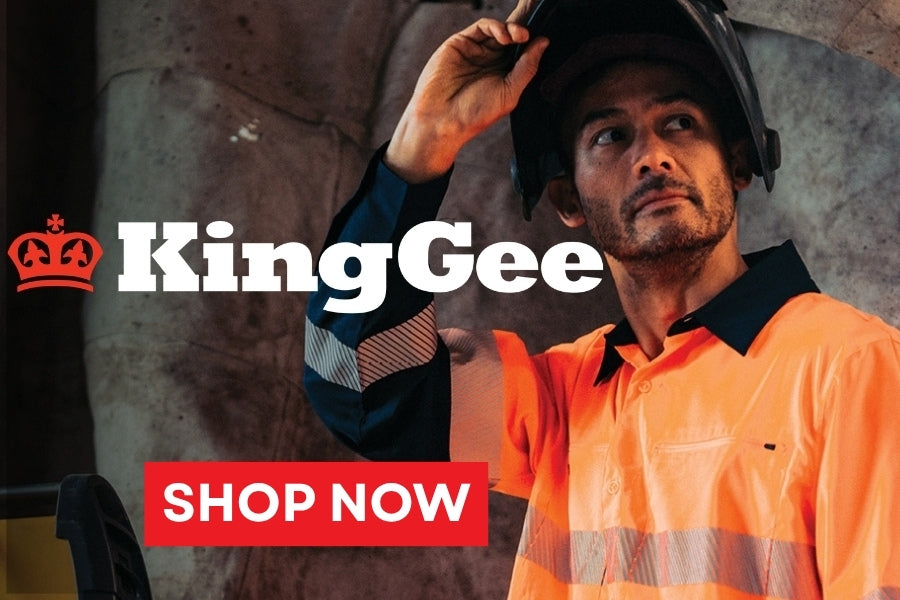 KingGee Workwear SHOP NOW Banner - Mobile Size