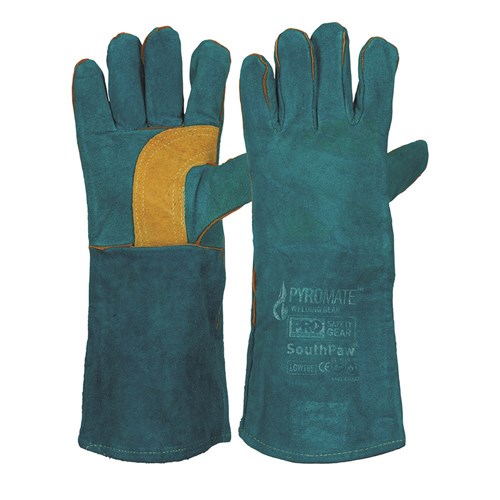 Pro Choice LGW16E Pyromate® South Paw® Left Hand Pair Green & Gold Kevlar®