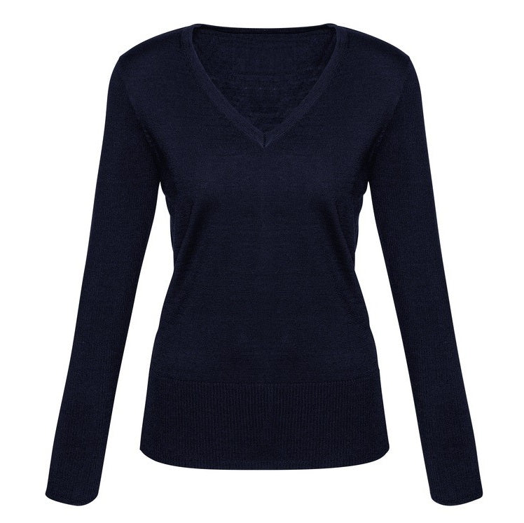 Biz Collection LP618L Ladies Milano Knit Pullover - Navy - Alternative Front View