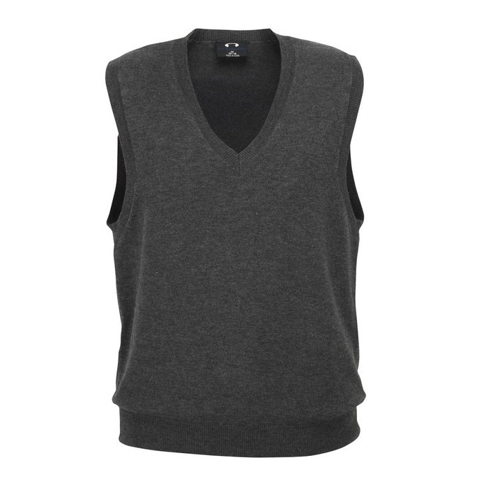 Biz Collection LV3504 Ladies V-Neck Knit Vest - Charcoal - Alternative Front View