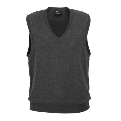 Biz Collection LV3504 Ladies V-Neck Knit Vest - Charcoal - Alternative Front View