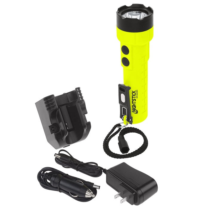 Maxisafe LXPR-5522GMX Nightstick Rechargable Dual-Light Flashlight w/Magnets- Intrinsically Safe