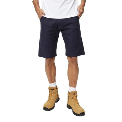Mens Navy Blue, Zip fly closure, everyday wear shorts, Elastane stretch fabric, construction site shorts, cotton work shorts, regular fit shorts, black work shorts, navy work shorts