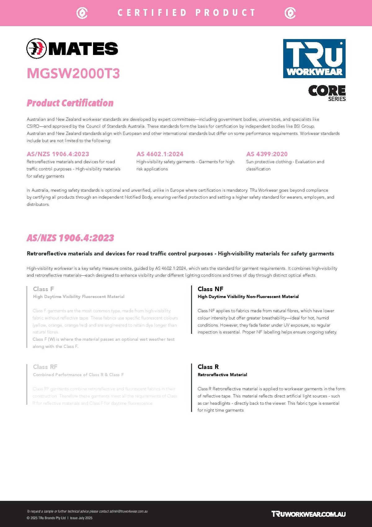 Specification