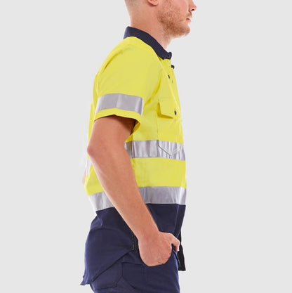 Tradie MJ1769ST Hi Vis SS Shirt Reflective Tape