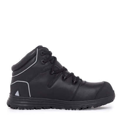Black Leather Lightweight Slip Resistant Mack MK000HAUL Haul Waterproof Lace-Up Safety Boots