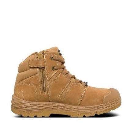 Honey brown coloured heat resistant Mack MK0SHIFTZ Shift Zip-Up Safety work Boots