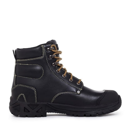 Black Leather slip resistant heat resistant Mack MKCHASSIS Chassis Lace-Up Safety Boots