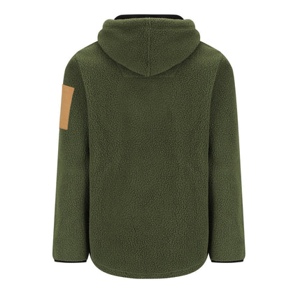 Mack MKHW26018 Mens LS Shearling Fleece 1/4 Zip Hoodie 370gsm