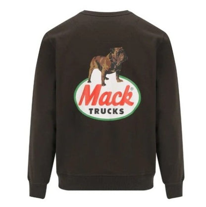 Charcoal sweatshirt Mack MKJW26035 Mens LS Poly/Cotton Crew Neck Jumper 300gsm