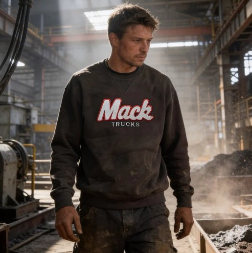 Mack MKJW26035 Mens LS Poly/Cotton Crew Neck Jumper 300gsm