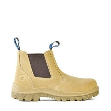 Sand Brown Steel Toe Bata 703-80514 Mercury Safety Slip-On
