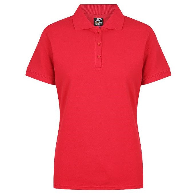 Aussie Pacific N2315 Claremont Ladies Polo Red