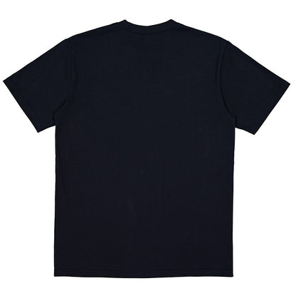 Black t-shirt on a white background