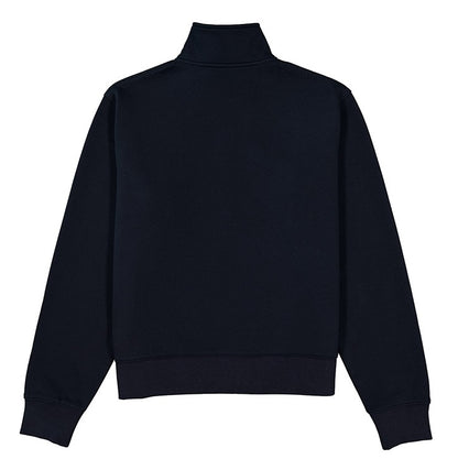 Black half-zip sweatshirt on a white background