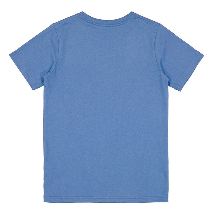 Blue t-shirt on a white background