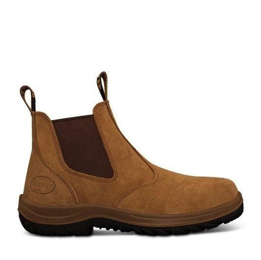 Oliver 34-624 Beige Elastic Sided Safety Boots
