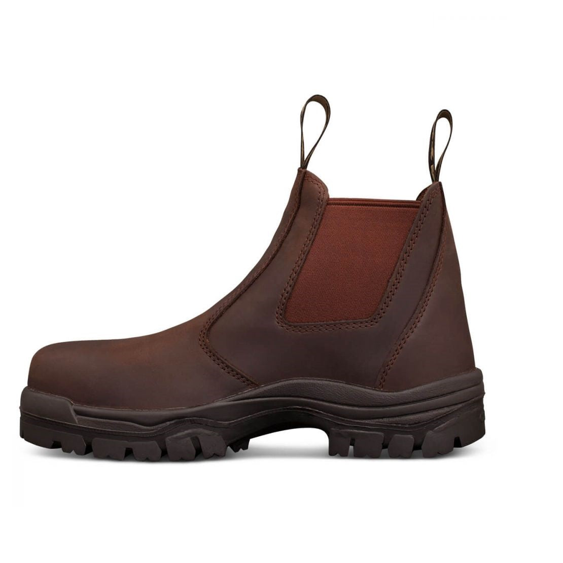 Oliver 45-627 Brown Elastic Sided Composite Safety Boot