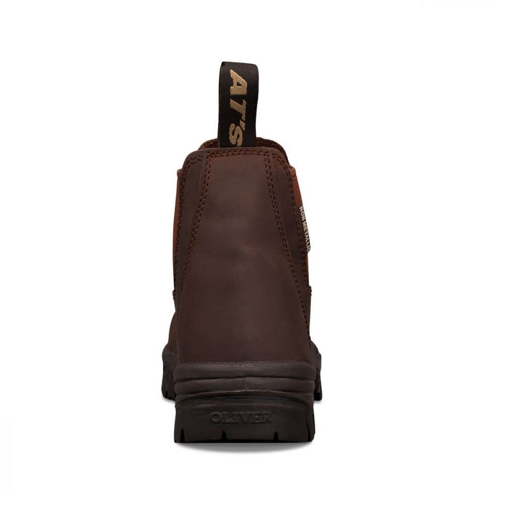 Oliver 45-627 Brown Elastic Sided Composite Safety Boot